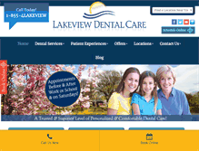 Tablet Screenshot of lakeviewdentalcare.com